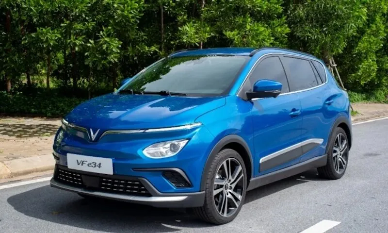 Thiết kế của VF e34 mang âm hưởng châu Âu