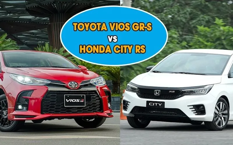 So sánh giá cả của Toyota Vios và Honda City